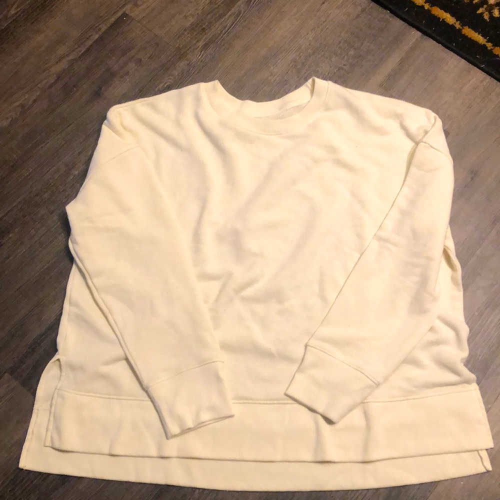 White time and tru sweater